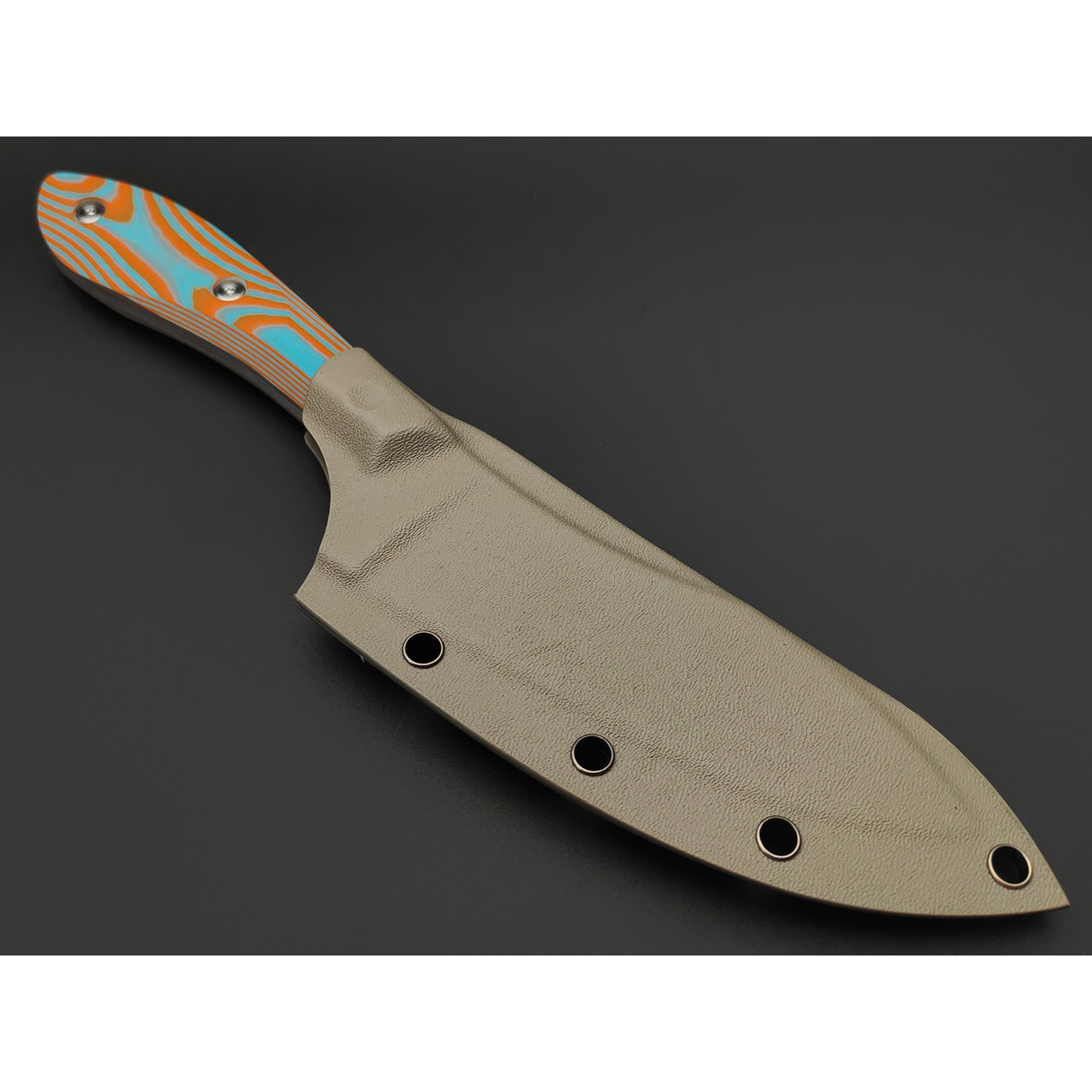BRK нож Канадец сталь VG-10 satin, рукоять G10 mint & orange
