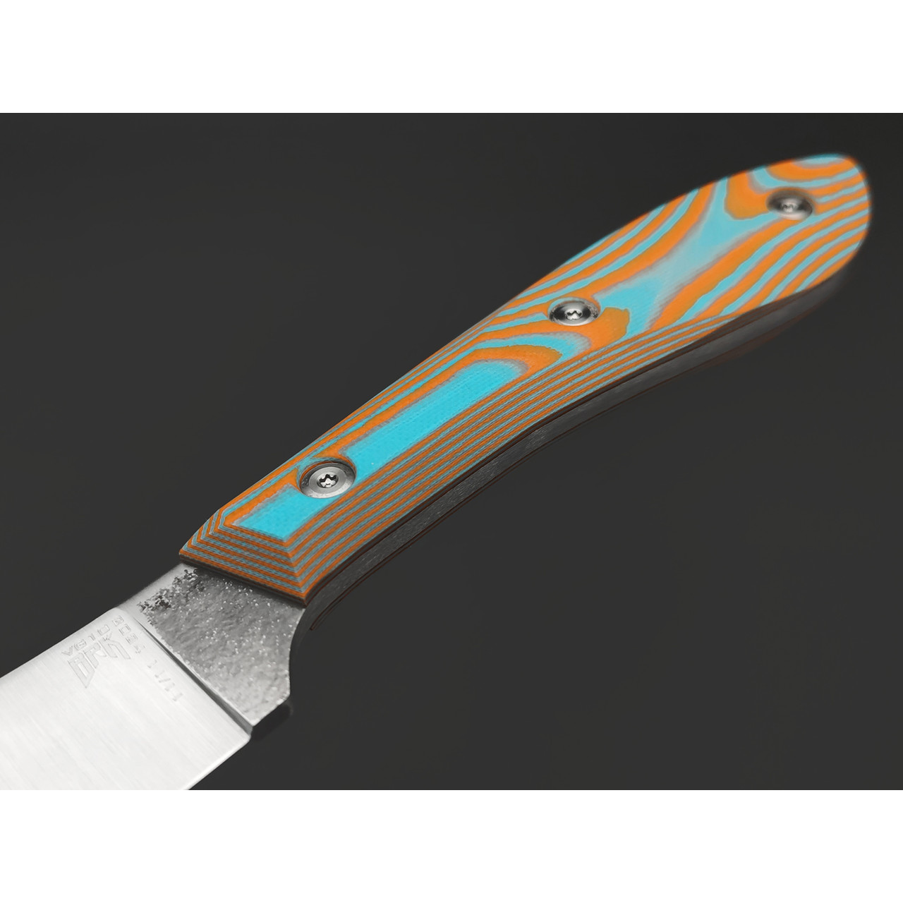 BRK нож Канадец сталь VG-10 satin, рукоять G10 mint & orange