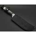 Фурсач А. А. нож Пчак-Б сталь Х12МФ травление, рукоять G10 black & grey