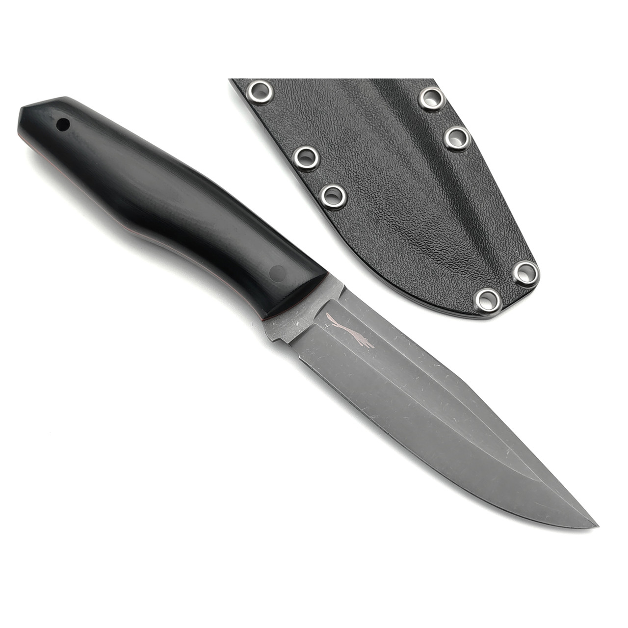 Волчий Век нож Blackbird Custom сталь N690 WA блэквош, рукоять G10, карбон
