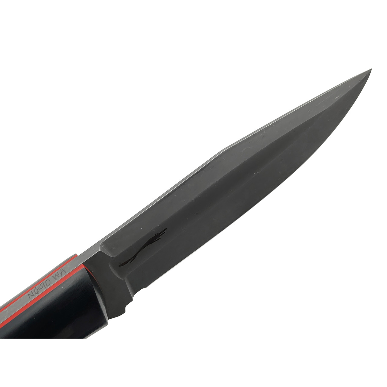 Волчий Век нож Blackbird Custom сталь N690 WA блэквош, рукоять G10, карбон