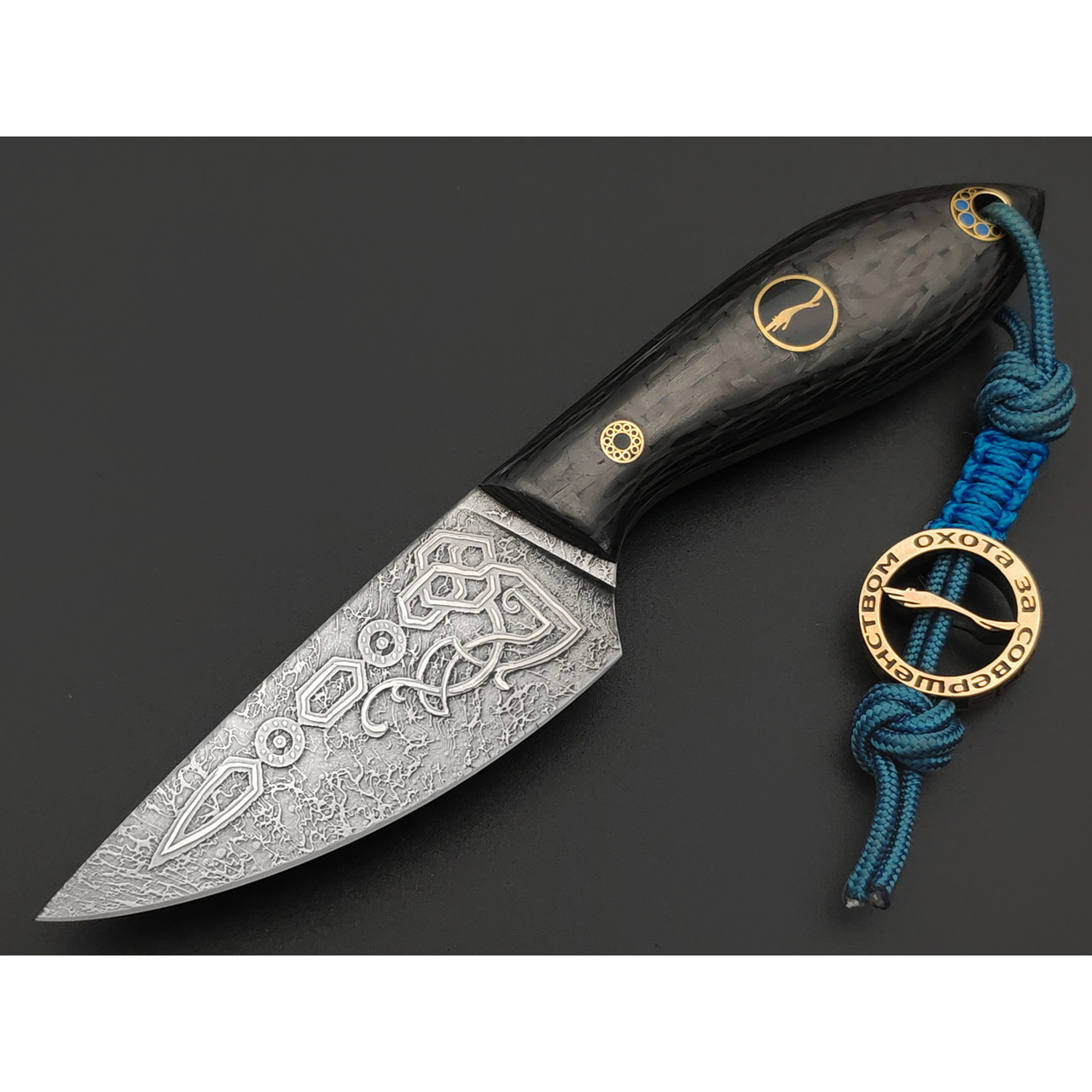 Волчий Век нож МасичЬка Custom сталь CPM S125V WA, рукоять Carbon fiber, пин WA