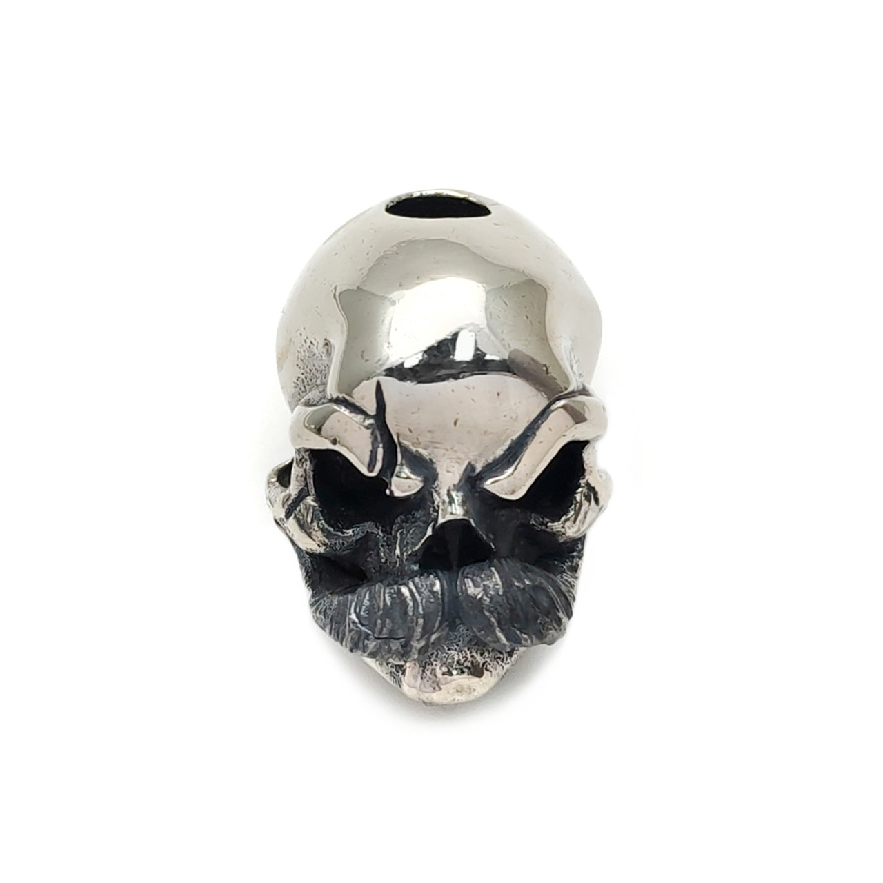 Barmaley Knives бусина "Barmaley Skull" большая, нейзильбер с полировкой
