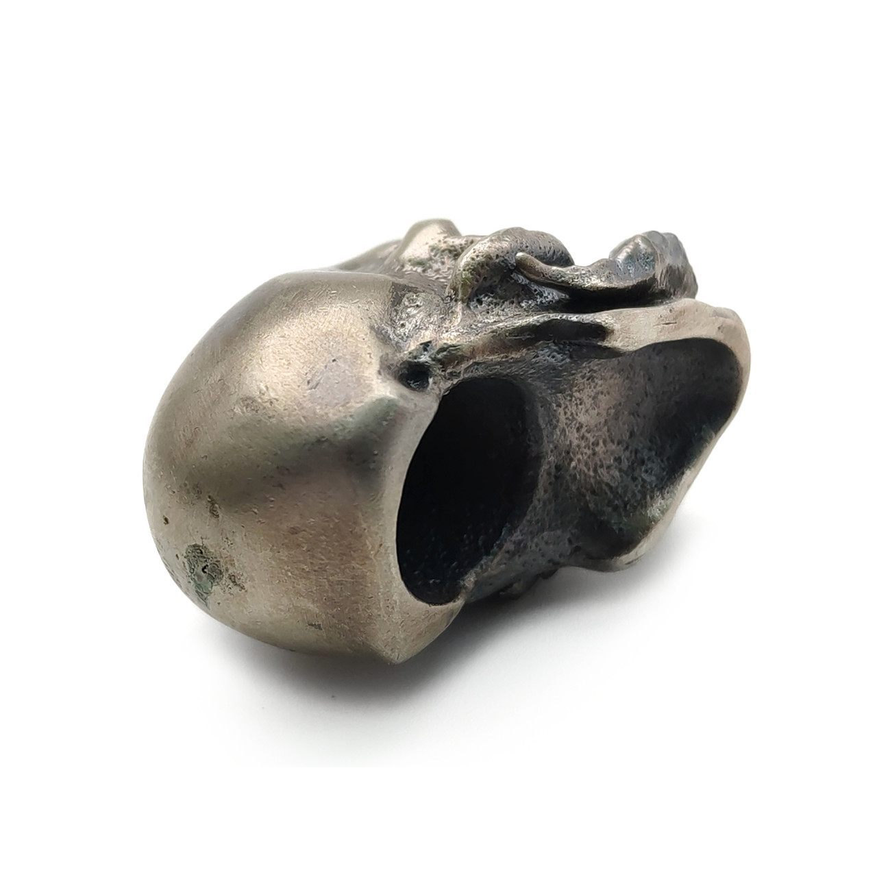 Barmaley Knives бусина "Barmaley Skull" большая, нейзильбер матовый