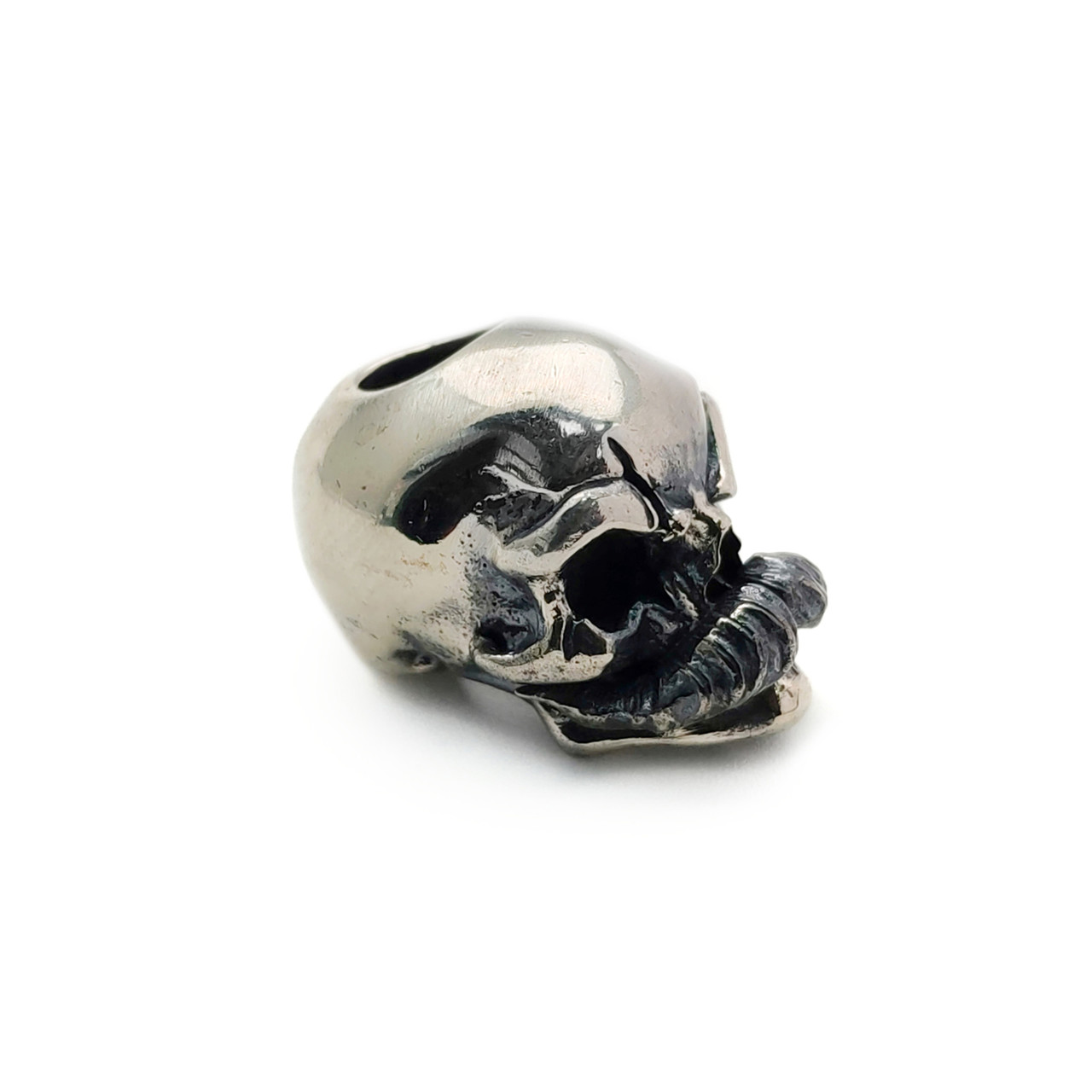Barmaley Knives бусина "Barmaley Skull" малая, нейзильбер с полировкой