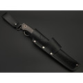 7 ножей нож Клык большой сталь PGK satin, рукоять Carbon fiber, G10 yellow & black