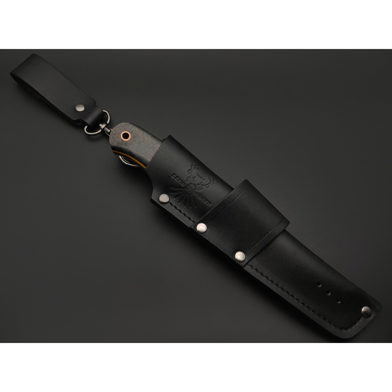 7 ножей нож Йети сталь PGK satin, рукоять Carbon fiber, G10 yellow & black