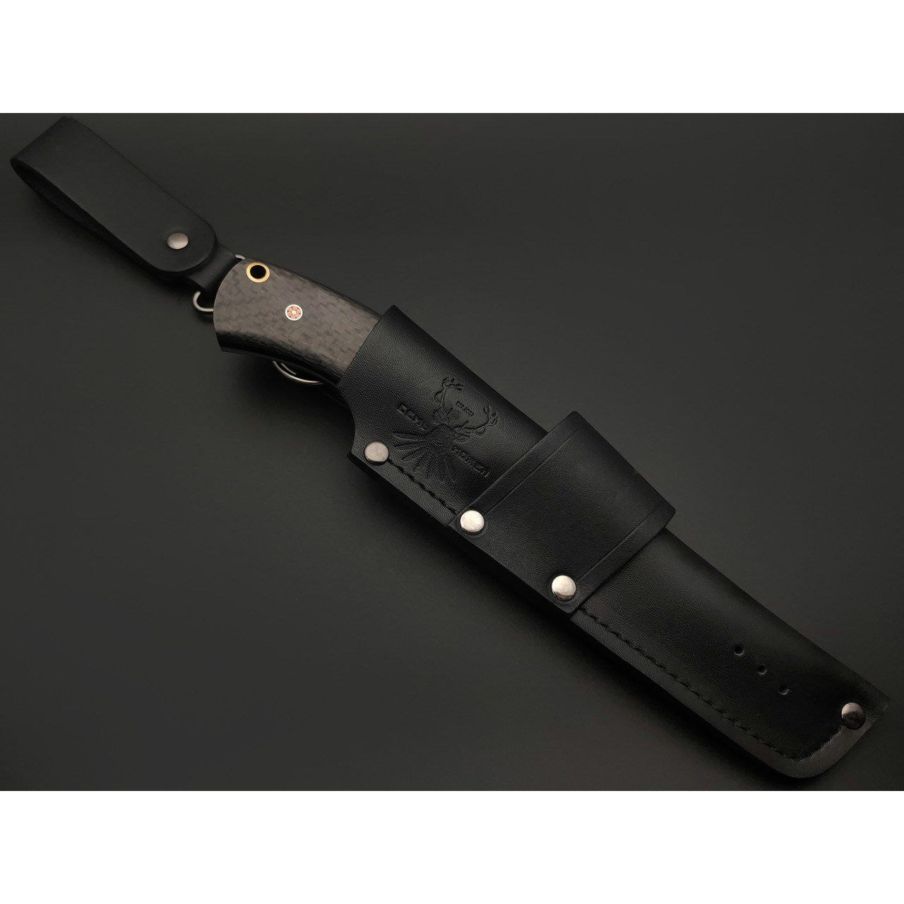 7 ножей нож Беркут малый сталь K340 satin, рукоять Carbon fiber, G10 black