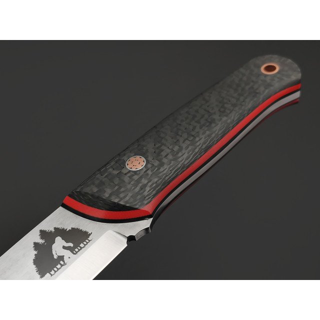 7 ножей нож Йети сталь PGK satin, рукоять Carbon fiber, G10 red & black