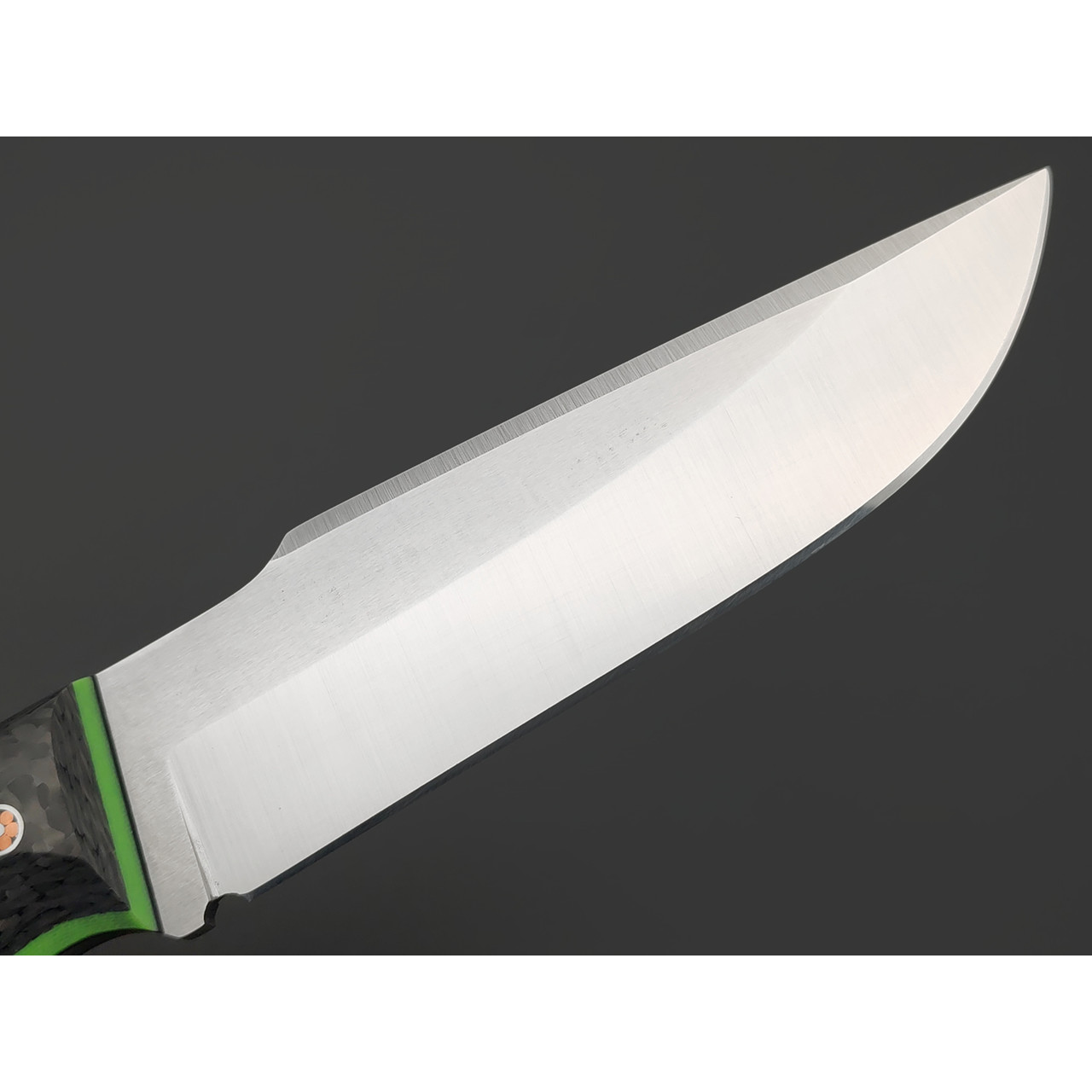7 ножей нож Беркут малый сталь K340 satin, рукоять Carbon fiber, G10 green