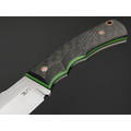 7 ножей нож Беркут малый сталь K340 satin, рукоять Carbon fiber, G10 green 7 ножей нож Беркут малый сталь K340 satin, рукоять Carbon fiber, G10 green