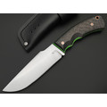 7 ножей нож Беркут малый сталь K340 satin, рукоять Carbon fiber, G10 green 7 ножей нож Беркут малый сталь K340 satin, рукоять Carbon fiber, G10 green