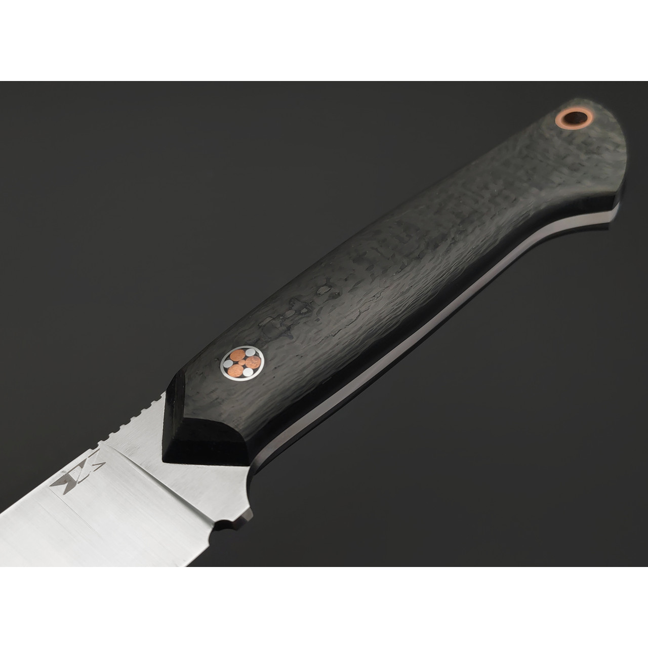 7 ножей нож Айсберг сталь PGK satin, рукоять Carbon fiber, G10 black