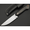7 ножей нож Айсберг сталь N690 satin, рукоять Carbon fiber, G10 black