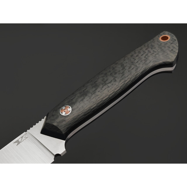 7 ножей нож Айсберг сталь N690 satin, рукоять Carbon fiber, G10 black