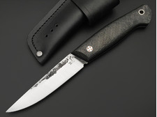 7 ножей нож Клык большой сталь PGK ковка, рукоять Carbon fiber, G10 black