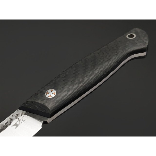 7 ножей нож Клык большой сталь PGK ковка, рукоять Carbon fiber, G10 black