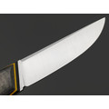 7 ножей нож Клык малый сталь PGK satin, рукоять Carbon fiber, G10 yellow & black