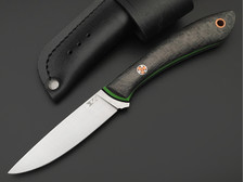 7 ножей нож Ц2 сталь N690 satin, рукоять Carbon fiber, G10 green & black