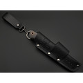 7 ножей нож Клык малый сталь PGK satin, рукоять Carbon fiber, G10 red & black
