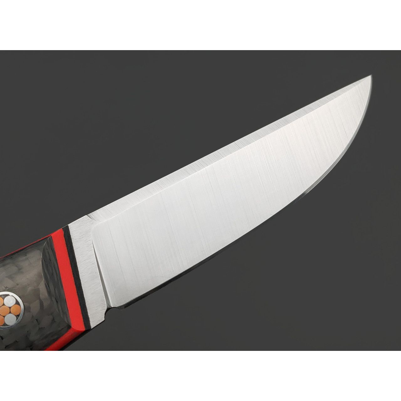 7 ножей нож Клык малый сталь PGK satin, рукоять Carbon fiber, G10 red & black