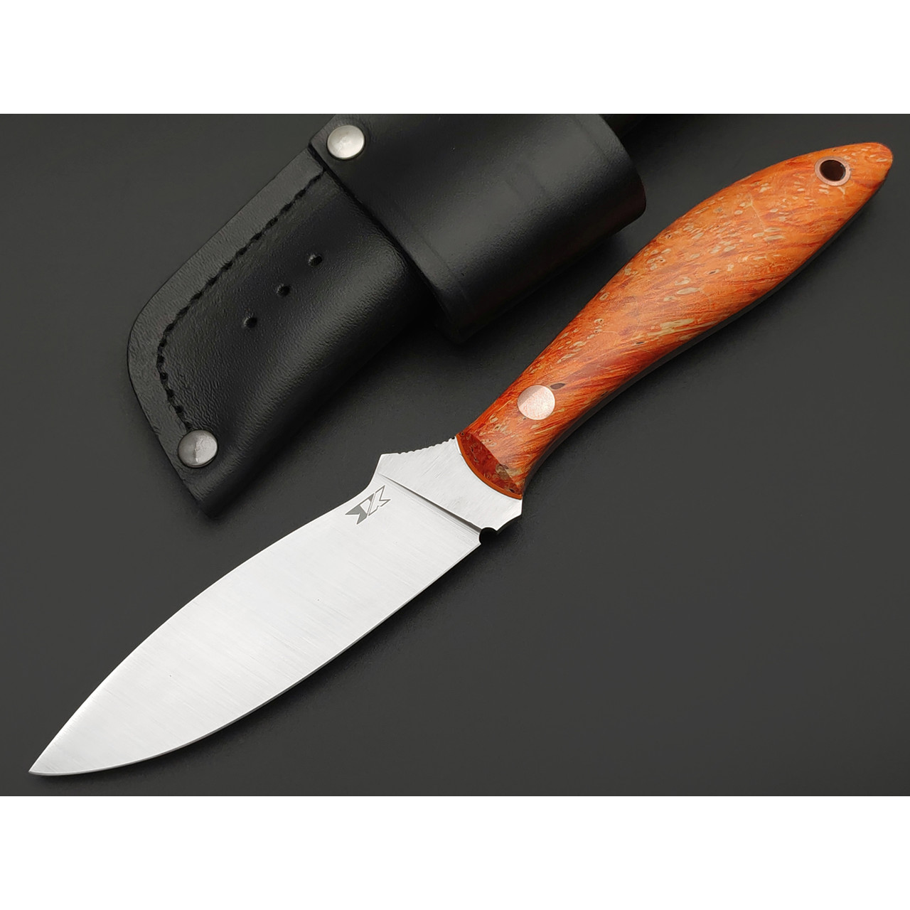 7 ножей нож Канадец сталь Aus-10Co satin, рукоять Кап клёна, G10 orange