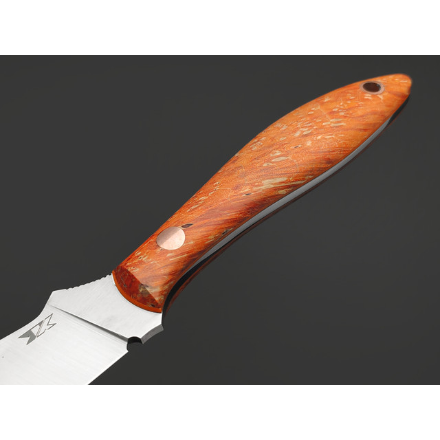 7 ножей нож Канадец сталь Aus-10Co satin, рукоять Кап клёна, G10 orange