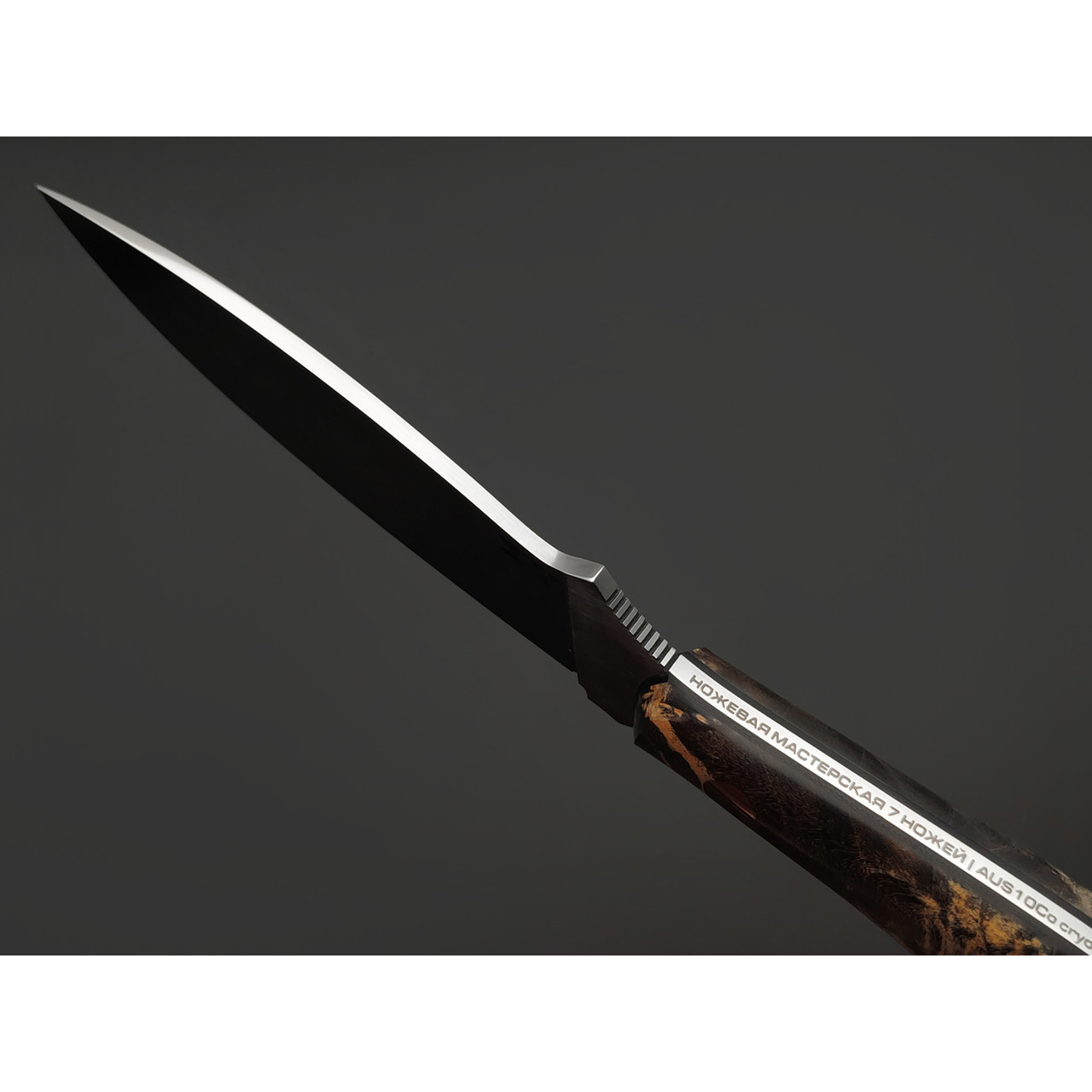 7 ножей нож Канадец сталь Aus-10Co satin, рукоять Кап клёна, G10 black