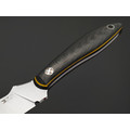 7 ножей нож Канадец сталь N690 satin, рукоять Carbon fiber, G10 black & yellow