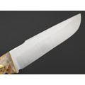 7 ножей нож Беркут большой сталь D2 satin, рукоять Кап клёна, G10 yellow