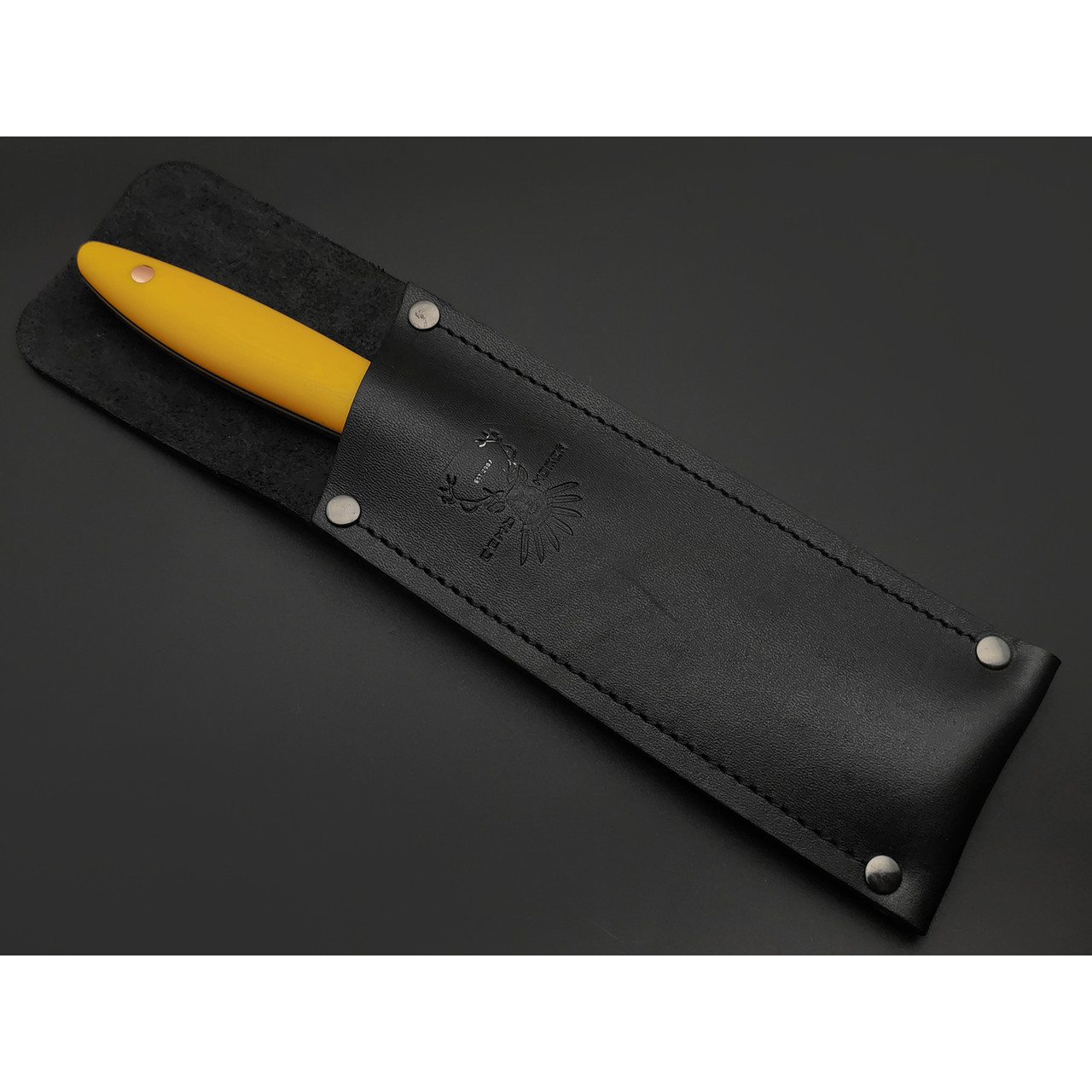 7 ножей кухонный нож Сушеф сталь Aus-10Co satin, рукоять G10 yellow & black