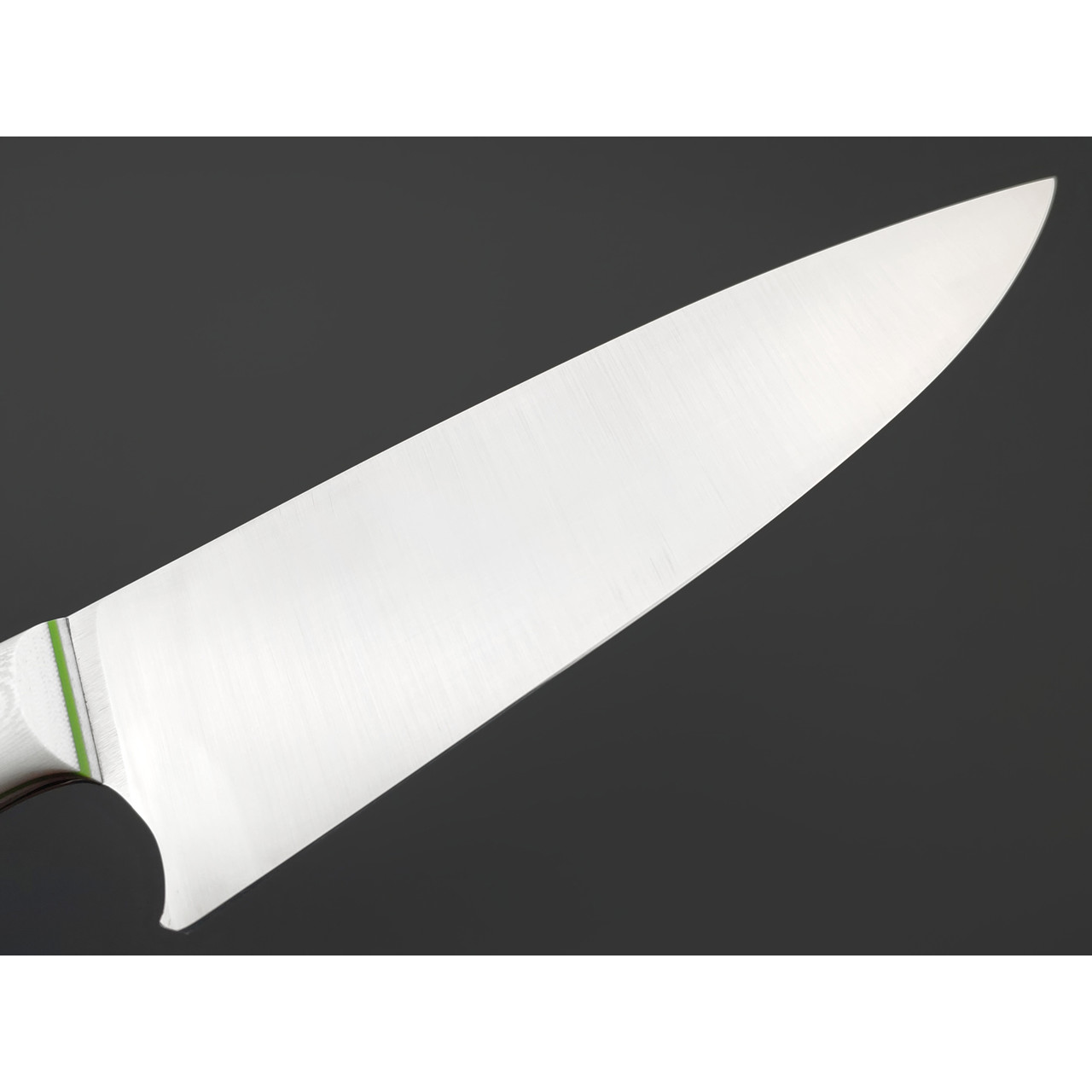 7 ножей кухонный нож Шеф сталь N690 satin, рукоять G10 white & green