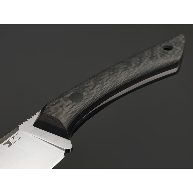 7 ножей нож Джек малый сталь PGK satin, рукоять Carbon fiber, G10 black, пины карбон