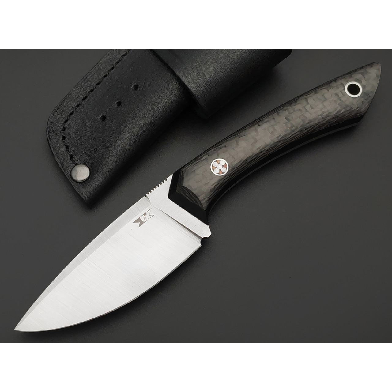 7 ножей нож Джек малый сталь PGK satin, рукоять Carbon fiber, G10 black