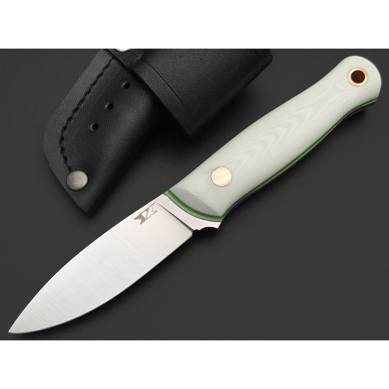 7 ножей нож Колибри сталь VG-10 satin, рукоять G10 white & green