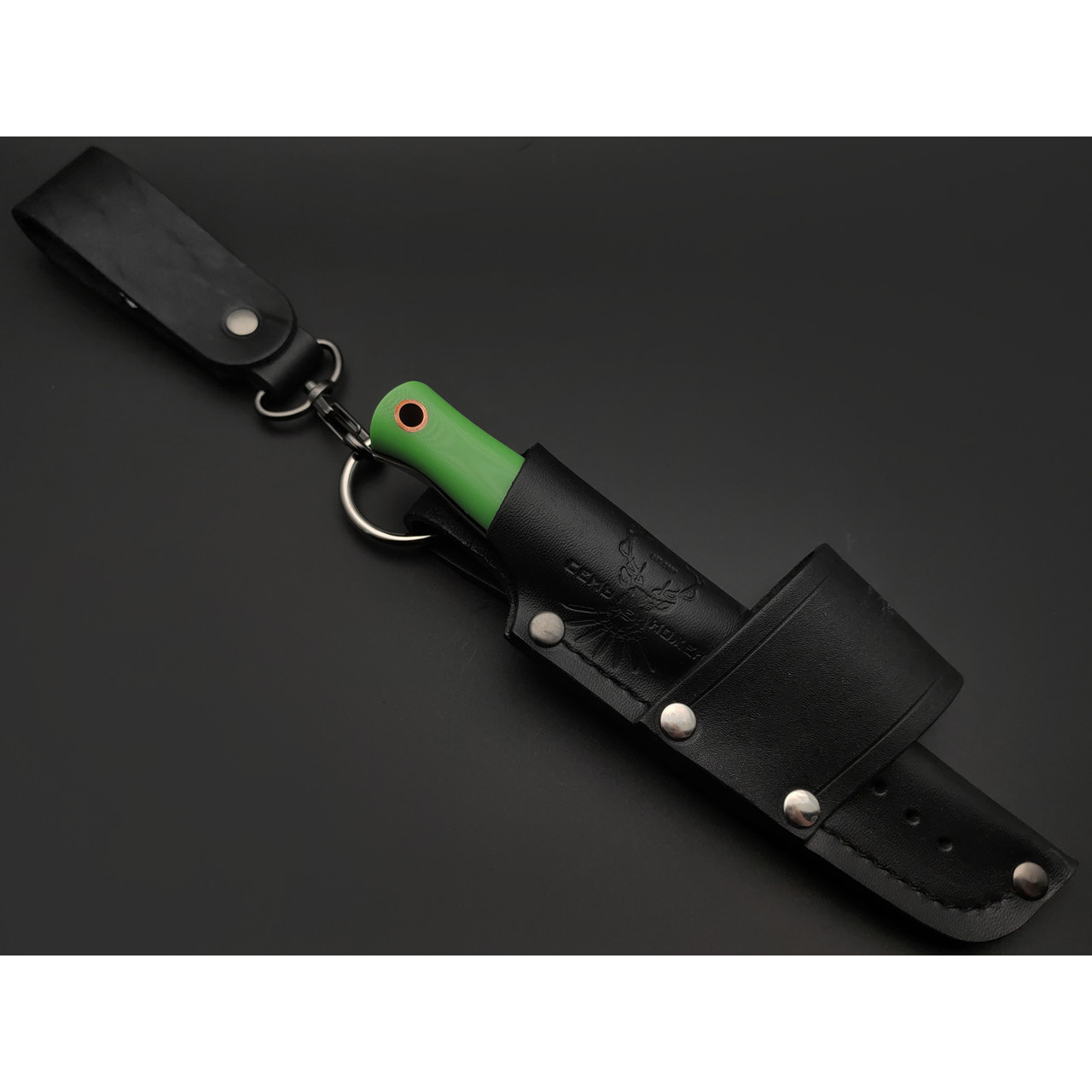 7 ножей нож Колибри сталь Aus-10Co satin, спуски линза, рукоять G10 green & black