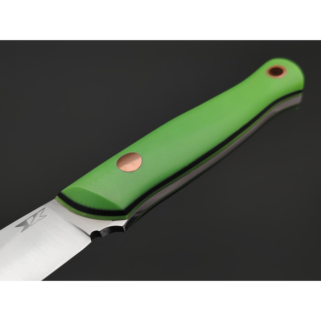 7 ножей нож Колибри сталь Aus-10Co satin, спуски линза, рукоять G10 green & black