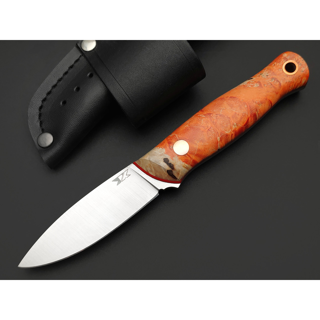 7 ножей нож Колибри сталь VG-10 satin, рукоять Кап клёна, G10 red
