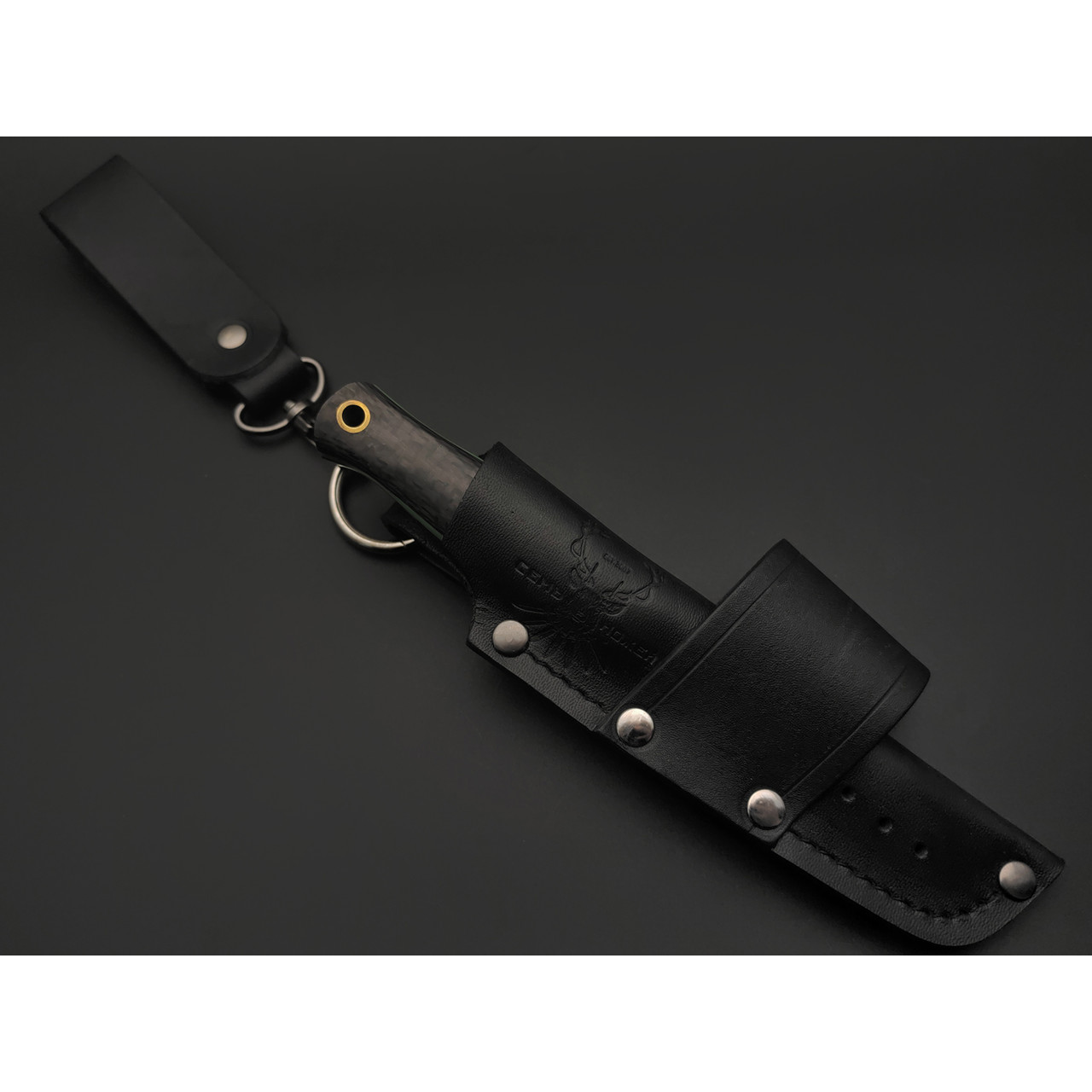 7 ножей нож Колибри сталь N690 satin, рукоять Carbon fiber, G10 green & black