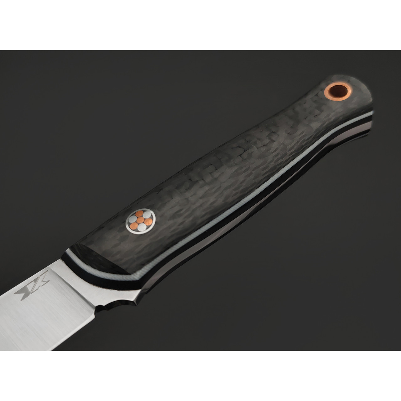 7 ножей нож Колибри сталь N690 satin, рукоять Carbon fiber, G10 white & black