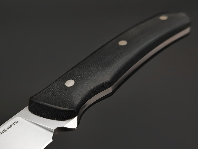 Кметь нож КМ-054 Малыш ЦМ сталь Elmax, рукоять Micarta black, ножны Kydex