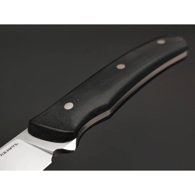 Кметь нож КМ-054 Малыш ЦМ сталь Elmax, рукоять Micarta black, ножны Kydex