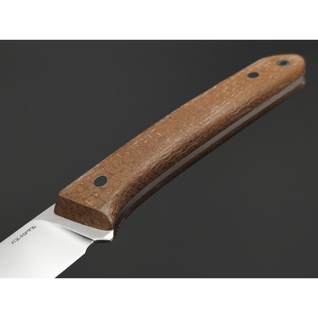 Кметь нож КМ-057 Фокс ЦМ сталь Elmax, рукоять Micarta jute, пины карбон