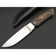 Кметь нож КМ-061 ЦМ сталь Elmax satin, рукоять Micarta, мельхиор