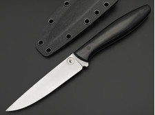 Apus Knives нож Paring Max сталь K110 satin, рукоять Micarta black, пины карбон