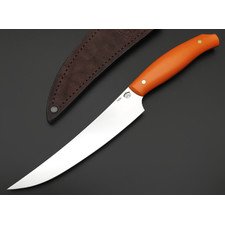 Товарищество Завьялова малый филейный нож №2 сталь N690, рукоять G10 orange