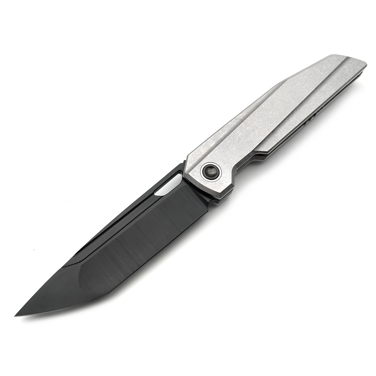 TuoTown складной нож Doroda Limited Edition TDR-MKB сталь M390 Black PVD, рукоять Crystal titanium grey