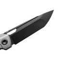 TuoTown складной нож Doroda Limited Edition TDR-MKB сталь M390 Black PVD, рукоять Crystal titanium grey