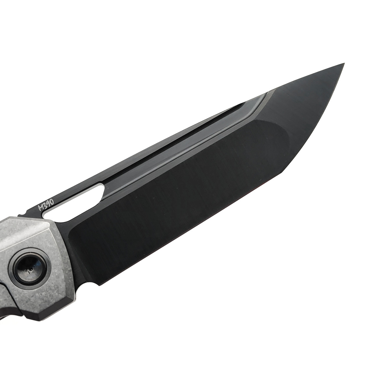 TuoTown складной нож Doroda Limited Edition TDR-MKB сталь M390 Black PVD, рукоять Crystal titanium grey