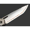 TuoTown складной нож Doroda TDR-SSM сталь Laminated SLD-Copper, рукоять Titanium TC4 Grey